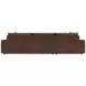 Nest Brown Leather 2 Piece Modular LAF Sectional with Pillows