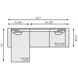 Nest Brown Leather 2 Piece Modular LAF Sectional with Pillows