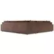 Nest Brown Leather 3 Piece Modular Sectional with Pillows