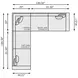 Nest Brown Leather 3 Piece Modular Sectional with Pillows