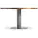 Brasea Lume and Tungsten 54" Round Dining Table