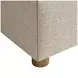 Brasea Beige and Lume Performance Fabric California King Upholstered Panel Bed