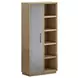 Loft Brown 1 Door Etagere Bookcase