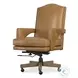 Rochelle Dark Blonde Leather Swivel Tilt Executive Chair