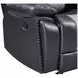 Nikko Black and Gray Glider Recliner