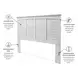 Bay Harbor Distressed White King Headboard