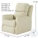 Fame Maximus Sand Wall Hugger Recliner