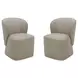 Zephyr Aline Cashmere Upholstered Dining Chair Set of 2