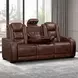 Chester Brown Power Reclining Living Room Set with USB Charging and LED