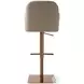 K C418A-58 Beige Bar Stool