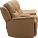 Kaden Elliott Taupe Leather Power Reclining Living Room Set with Power Lumbar and USB Charging
