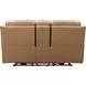 Kaden Elliott Taupe Leather Power Reclining Living Room Set with Power Lumbar and USB Charging