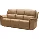 Kaden Elliott Taupe Leather 88" Power Reclining Sofa with Power Lumbar and USB Charging