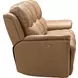 Kaden Elliott Taupe Leather 88" Power Reclining Sofa with Power Lumbar and USB Charging