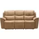 Kaden Elliott Taupe Leather 88" Power Reclining Sofa with Power Lumbar and USB Charging