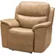 Kaden Elliott Taupe Leather Power Recliner with Power Lumbar and USB Charging