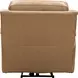 Kaden Elliott Taupe Leather Power Recliner with Power Lumbar and USB Charging