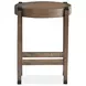 Kaysen Wallaby and Matte Black Round End Table