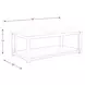 Caleb Espresso Rectangular Marble Top Coffee Table