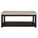 Caleb Espresso Rectangular Marble Top Coffee Table