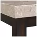 Caleb Espresso Rectangular Marble Top Coffee Table