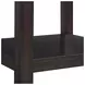 Caleb Espresso Rectangular Marble Top End Table