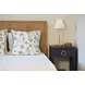 Malcolm Textured Navy Rectangular 1 Drawer Side Table