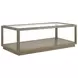 Glaze Quartz Rectangular Glass Top Cocktail Table