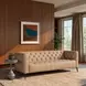 Nicolla Texas Stone Leather Stationary Sofa