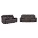 Maveric Bette Coffee 91" Zero Gravity Triple Power Reclining Sofa with Drop Down Table and USB Charging