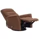 Dualis Snazzy Terracotta Manual Swivel Glider Recliner