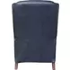 Kendall Shoreham Blue Leather Push Thru The Arms Recliner with Nailhead Trim