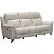 Kester Laurel Cream Leather 86" Power Reclining Sofa with Power Headrest and USB Charging