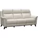Kester Laurel Cream Leather 86" Power Reclining Sofa with Power Headrest and USB Charging