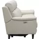 Kester Laurel Cream Leather 86" Power Reclining Sofa with Power Headrest and USB Charging