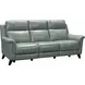 Kester Lorenzo Mint Leather Power Reclining Living Room Set with Power Headrest and USB Charging