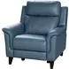 Kester Masen Bluegray Leather Power Reclining Living Room Set with Power Headrest and USB Charging