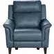Kester Masen Bluegray Leather Power Reclining Living Room Set with Power Headrest and USB Charging