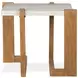 Goldmere Honey Wheat and White Rectangular Granite Top Occassional Table Set