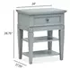 Glenbrook Pebble 1 Drawer Nightstand with USB Charging