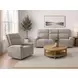 Traxton Jasper Taupe 92" Zero Gravity Triple Power Reclining Sofa with USB Charging