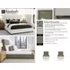 Kimberly Mystical Moss and Dark Brown King Upholstered Panel Bed
