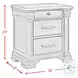 Paterson Grey 3 Drawer Nightstand