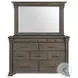 Paterson Grey 10 Drawer Dresser And Mirror
