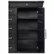 Paterson Black 7 Drawer Door Chest