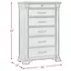 Paterson Black 6 Drawer Chest