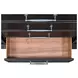 Paterson Black 6 Drawer Chest