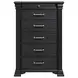 Paterson Black 6 Drawer Chest