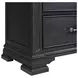 Paterson Black 6 Drawer Chest