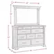 Paterson Black 10 Drawer Dresser and Rectangular Mirror
